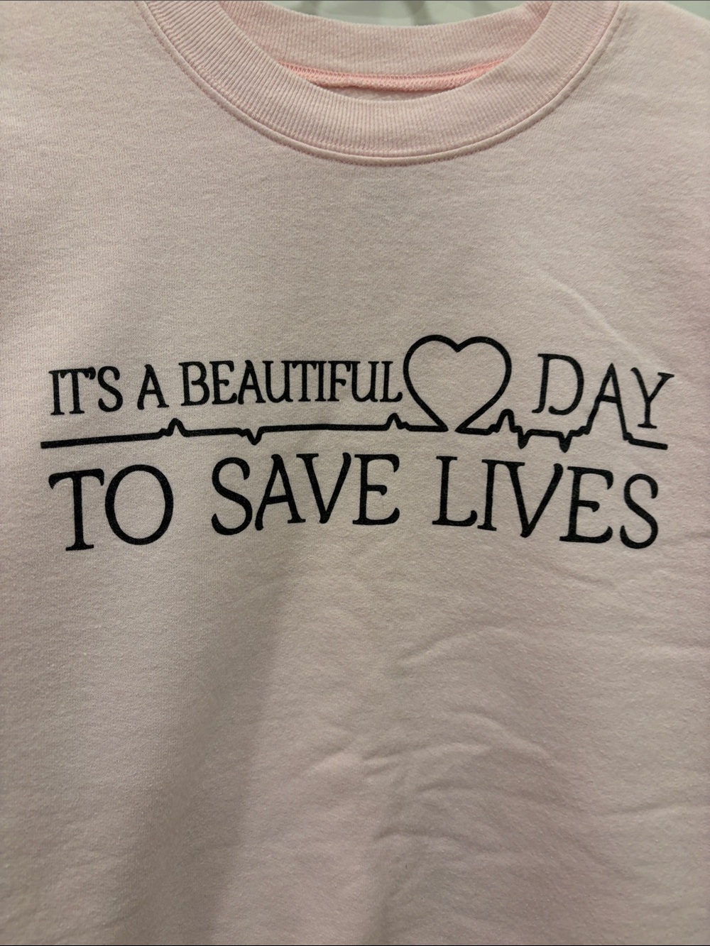 Grey’s Anatomy Pink Crewneck Sweatshirt, Medium - Picture 4 of 6